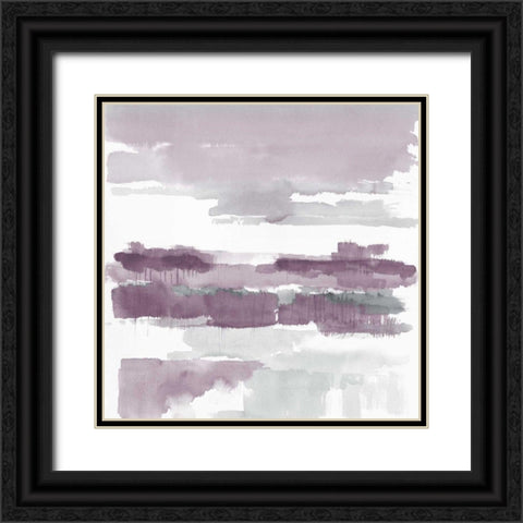 Amethyst Wetlands  Black Ornate Wood Framed Art Print with Double Matting by Schick, Mike