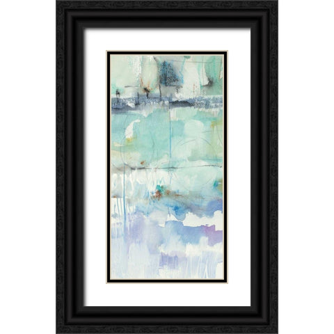 North Shore Panel II  Black Ornate Wood Framed Art Print with Double Matting by Schick, Mike
