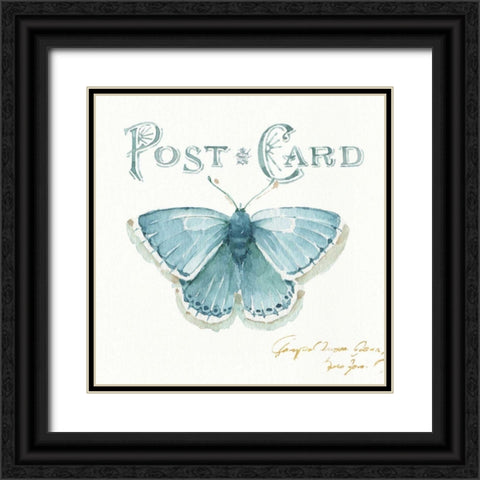 My Greenhouse Butterflies I Black Ornate Wood Framed Art Print with Double Matting by Audit, Lisa