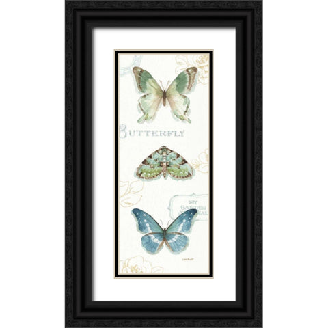 My Greenhouse Butterflies VI Black Ornate Wood Framed Art Print with Double Matting by Audit, Lisa