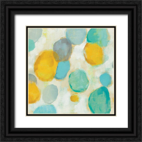 Painted Pebbles II Black Ornate Wood Framed Art Print with Double Matting by Vassileva, Silvia
