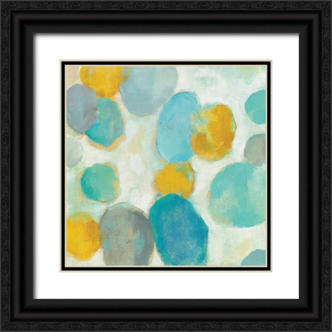 Painted Pebbles III Black Ornate Wood Framed Art Print with Double Matting by Vassileva, Silvia