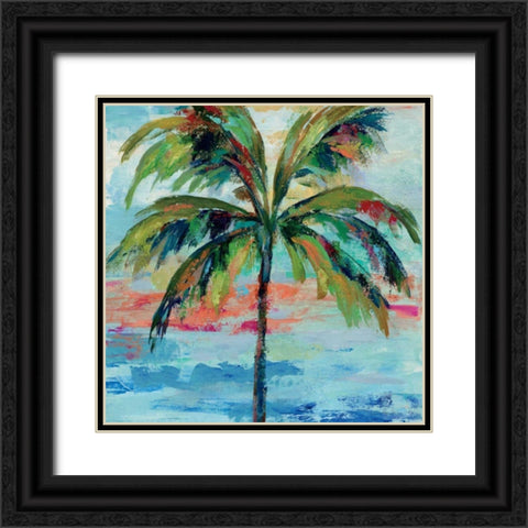 California Palm I  Black Ornate Wood Framed Art Print with Double Matting by Vassileva, Silvia