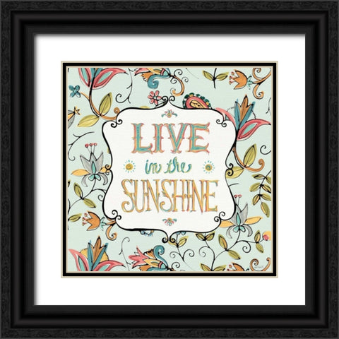 Peace and Paisley I Black Ornate Wood Framed Art Print with Double Matting by Tavoletti, Anne