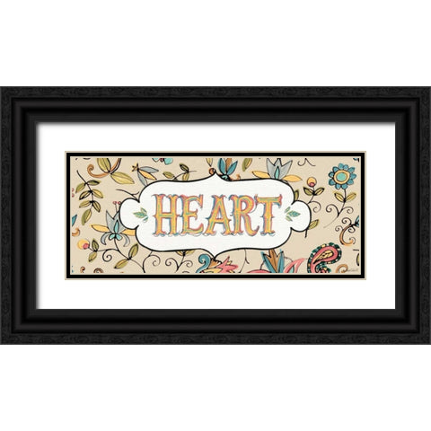 Peace and Paisley IV Black Ornate Wood Framed Art Print with Double Matting by Tavoletti, Anne