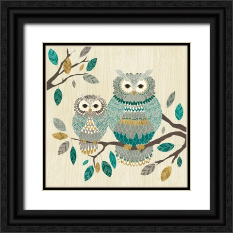 Cool Feathers I Black Ornate Wood Framed Art Print with Double Matting by Charron, Veronique