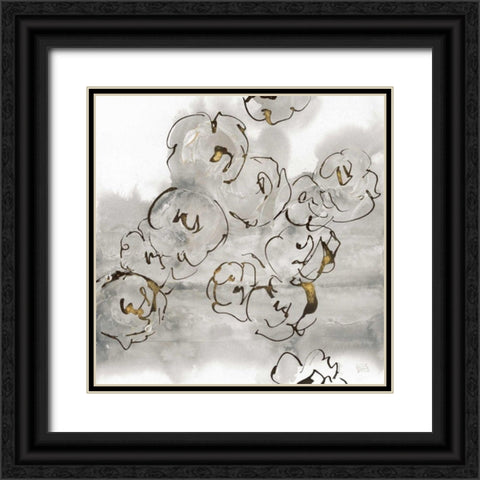 Gold Dust II v.2 Black Ornate Wood Framed Art Print with Double Matting by Paschke, Chris