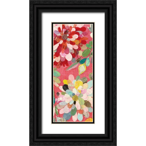 Red and Pink Dahlia IV Black Ornate Wood Framed Art Print with Double Matting by Boggs, Candra