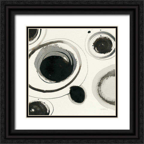 Planetary I Black Ornate Wood Framed Art Print with Double Matting by Novak, Shirley