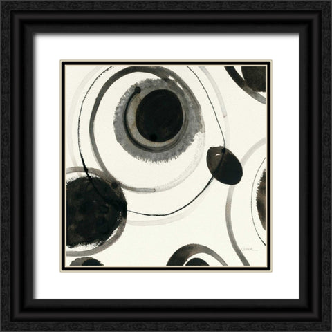 Planetary II Black Ornate Wood Framed Art Print with Double Matting by Novak, Shirley