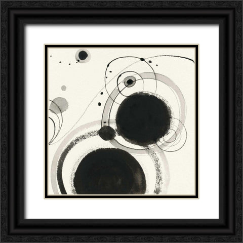 Planetary III Black Ornate Wood Framed Art Print with Double Matting by Novak, Shirley