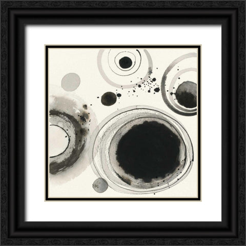 Planetary IV Black Ornate Wood Framed Art Print with Double Matting by Novak, Shirley