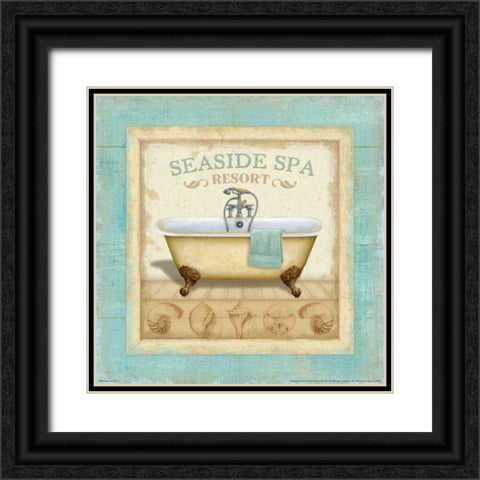 Beach Hotel II Black Ornate Wood Framed Art Print with Double Matting by Brissonnet, Daphne