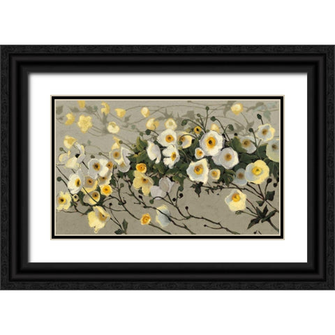 Breezes Gray Crop Black Ornate Wood Framed Art Print with Double Matting by Novak, Shirley
