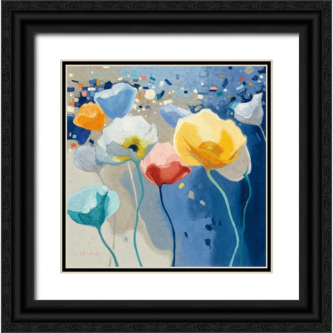 Bleusy Black Ornate Wood Framed Art Print with Double Matting by Novak, Shirley