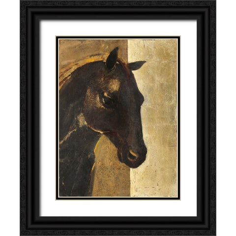 Trojan Horse I Gold Black Ornate Wood Framed Art Print with Double Matting by Hristova, Albena