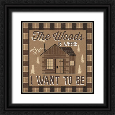 The Great Outdoors IV Black Ornate Wood Framed Art Print with Double Matting by Marshall, Laura
