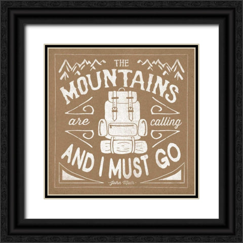 The Great Outdoors IX Black Ornate Wood Framed Art Print with Double Matting by Marshall, Laura