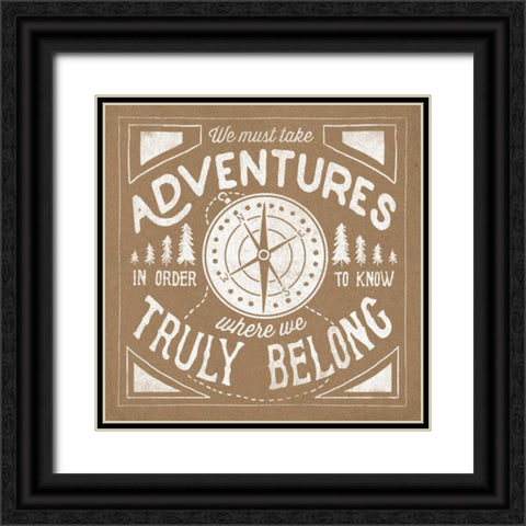 The Great Outdoors X Black Ornate Wood Framed Art Print with Double Matting by Marshall, Laura