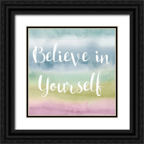 Rainbow Seeds Painted Pattern XIV Cool Believe Black Ornate Wood Framed Art Print with Double Matting by Audit, Lisa