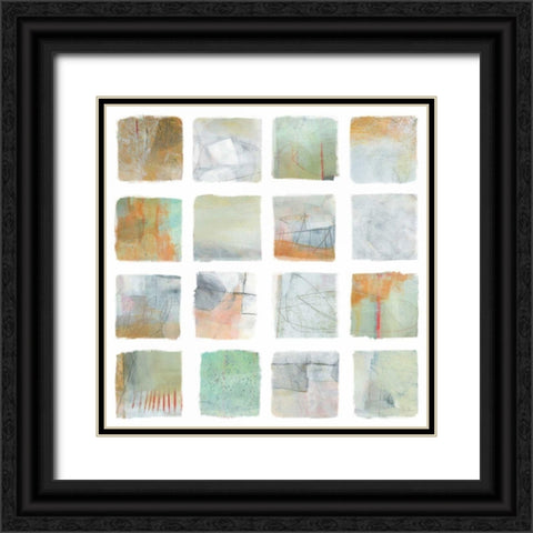 The Misty Fields Black Ornate Wood Framed Art Print with Double Matting by Davies, Jane