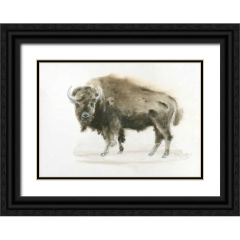 Buffalo Bill Black Ornate Wood Framed Art Print with Double Matting by Wiens, James