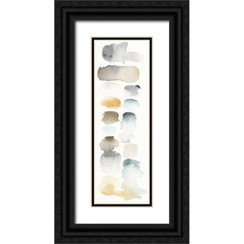 Watercolor Swatch Panel Neutral I Black Ornate Wood Framed Art Print with Double Matting by Elyse, DeNeige