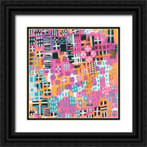 City Lights Crop Black Ornate Wood Framed Art Print with Double Matting by Averinos, Melissa