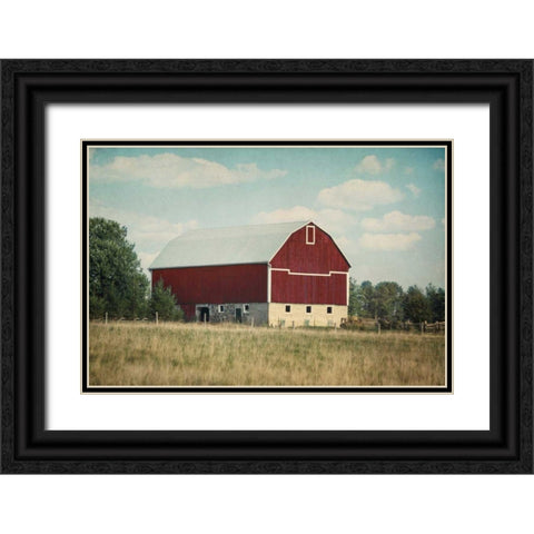 Blissful Country VI Crop Black Ornate Wood Framed Art Print with Double Matting by Urquhart, Elizabeth
