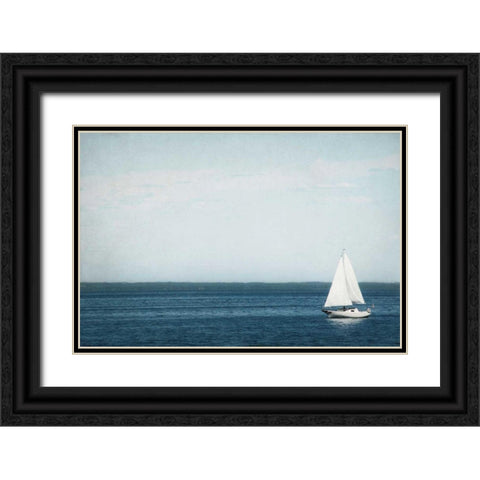 Calm Days II Black Ornate Wood Framed Art Print with Double Matting by Urquhart, Elizabeth