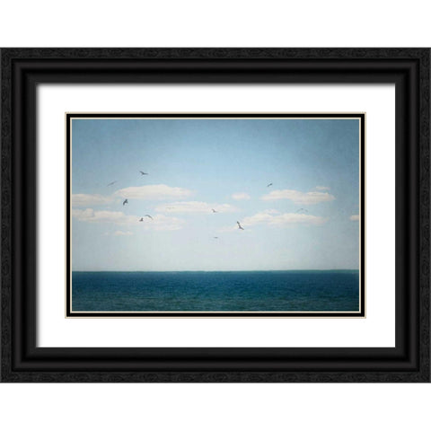 Calm Days IV Black Ornate Wood Framed Art Print with Double Matting by Urquhart, Elizabeth