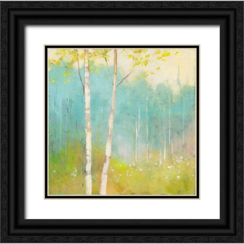 Spring Fling I Black Ornate Wood Framed Art Print with Double Matting by Purinton, Julia