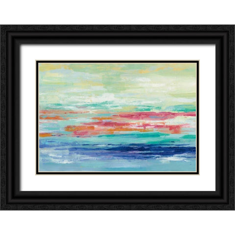 California Surf Black Ornate Wood Framed Art Print with Double Matting by Vassileva, Silvia