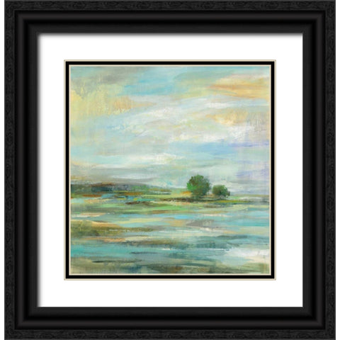 Spring Black Ornate Wood Framed Art Print with Double Matting by Vassileva, Silvia
