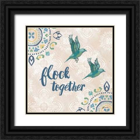 Fly Away VI Black Ornate Wood Framed Art Print with Double Matting by Penner, Janelle