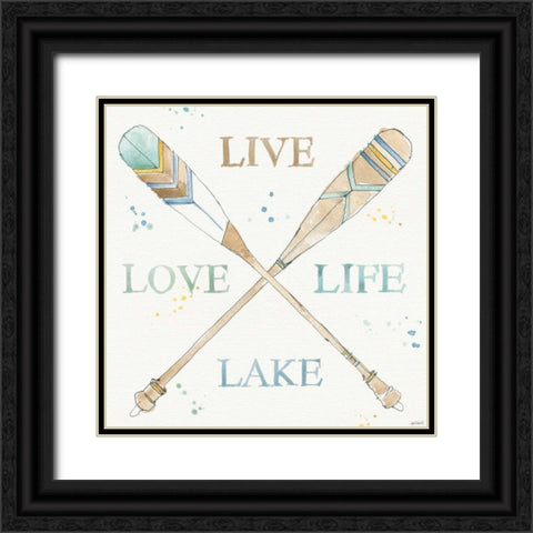 Lakehouse V Black Ornate Wood Framed Art Print with Double Matting by Tavoletti, Anne