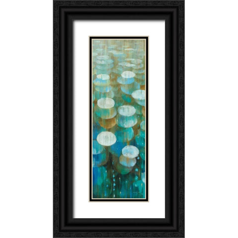 Raindrops II Black Ornate Wood Framed Art Print with Double Matting by Nai, Danhui