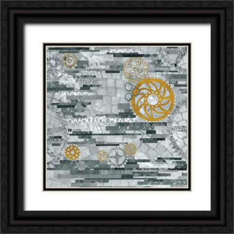 EU Timetable I BW Black Ornate Wood Framed Art Print with Double Matting by Ferguson, Kathy