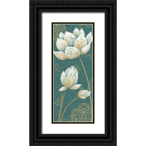 Lotus Dream IIIB Black Ornate Wood Framed Art Print with Double Matting by Daphne, Brissonnet