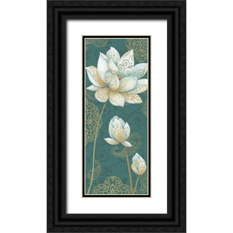 Lotus Dream IIB Black Ornate Wood Framed Art Print with Double Matting by Daphne, Brissonnet