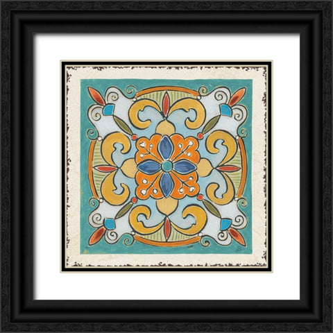 Mediterranean Flair VII Black Ornate Wood Framed Art Print with Double Matting by Brissonnet, Daphne