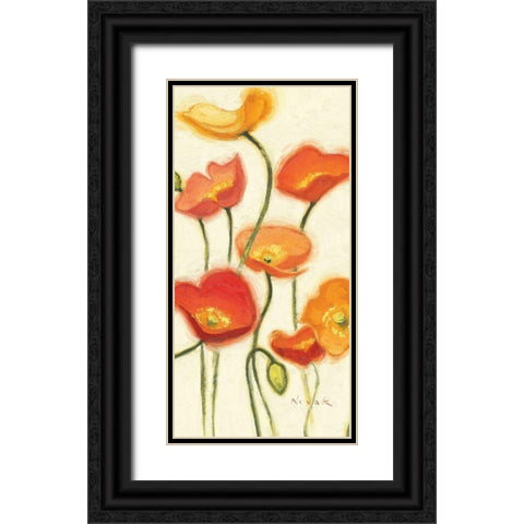 Enlightened Spirits III Black Ornate Wood Framed Art Print with Double Matting by Novak, Shirley