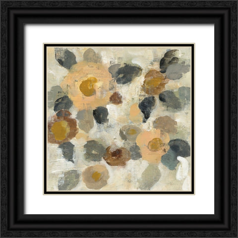 Neutral Floral II Black Ornate Wood Framed Art Print with Double Matting by Vassileva, Silvia