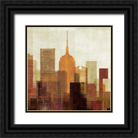 Summer in the City II Black Ornate Wood Framed Art Print with Double Matting by Mullan, Michael