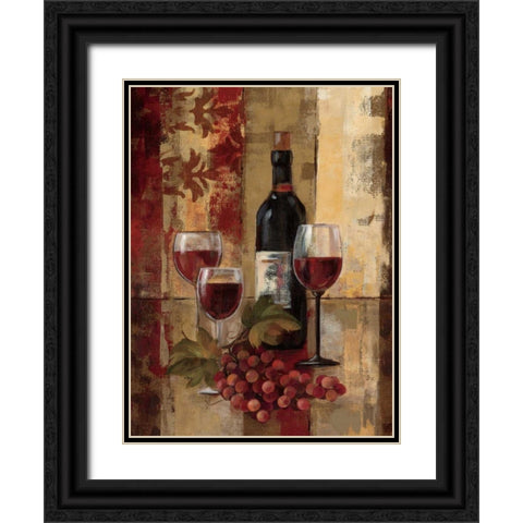 Graffiti and Wine II Black Ornate Wood Framed Art Print with Double Matting by Vassileva, Silvia