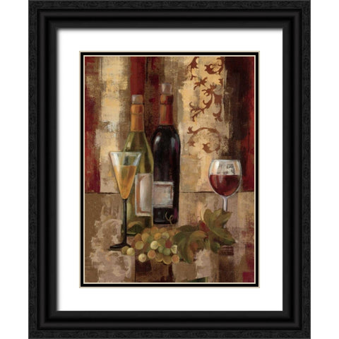 Graffiti and Wine III Black Ornate Wood Framed Art Print with Double Matting by Vassileva, Silvia