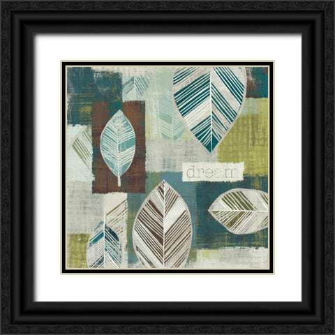 Be Leaves III Black Ornate Wood Framed Art Print with Double Matting by Wild Apple Portfolio