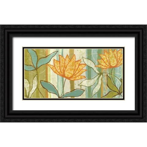 Isabellas Garden Black Ornate Wood Framed Art Print with Double Matting by Adams, Sarah