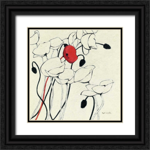 Filament de Vie I Black Ornate Wood Framed Art Print with Double Matting by Novak, Shirley