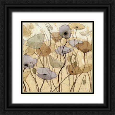 Fluidity III - WAG Black Ornate Wood Framed Art Print with Double Matting by Novak, Shirley